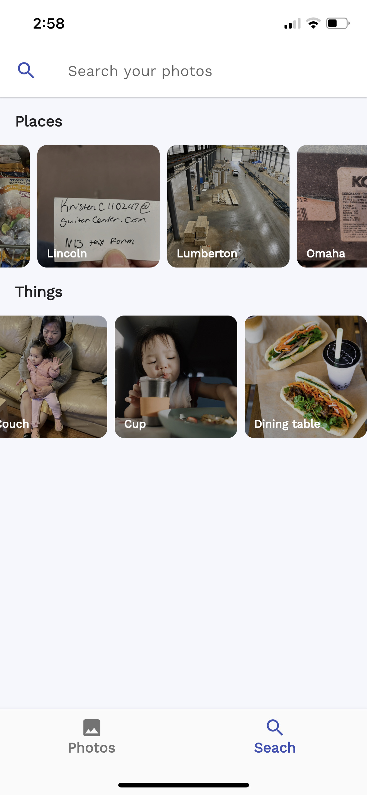 Curated Search Info