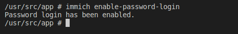 Enable Password Login